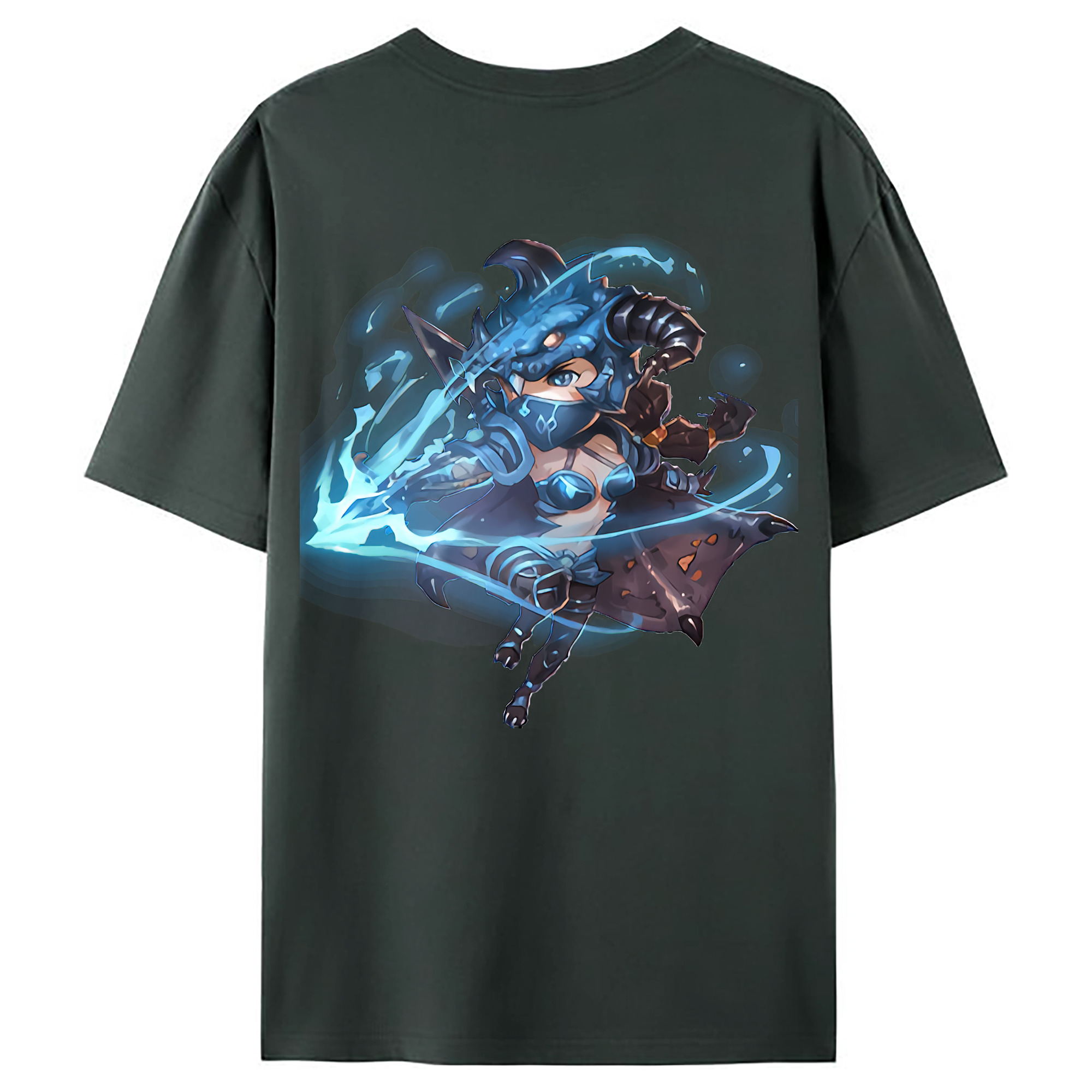 （画像用） リーグ・オブ・レジェンド League of Legends LOL 綿100％ メンズ半袖Tシャツ（バックプリント） 通気性